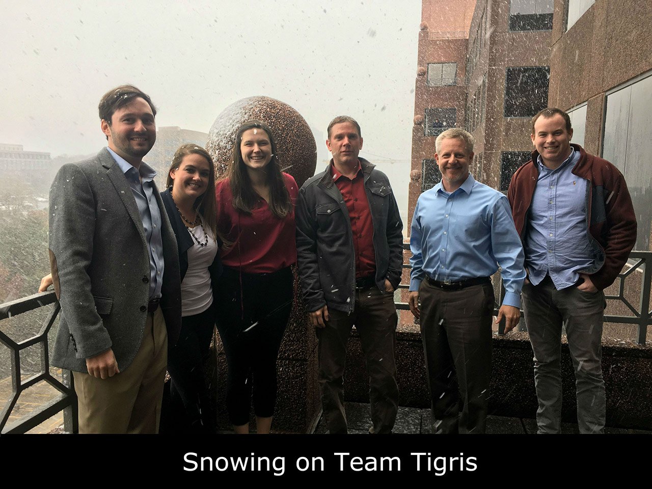 snowing on team tigris